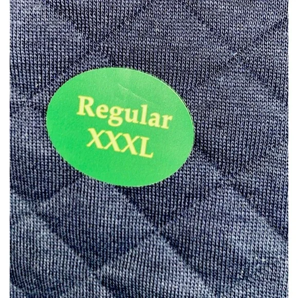 LL Bean Quilted‎ Sweatshirt Mens 3XL Navy Snap Pullover Mock Neck Logo Outdoors - Picture 10 of 15